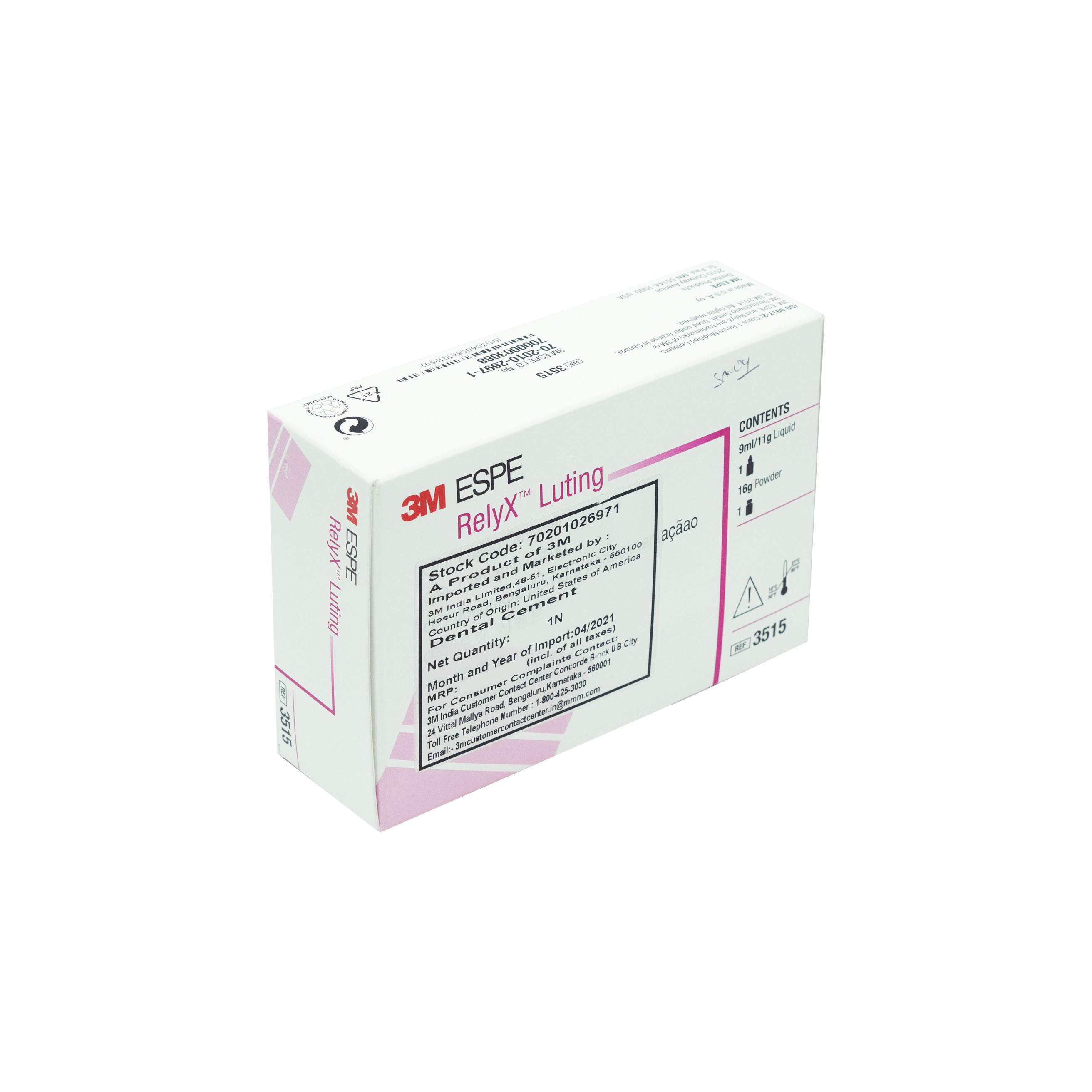 3M ESPE RelyX Luting  Dental Cement Pow/ Liq